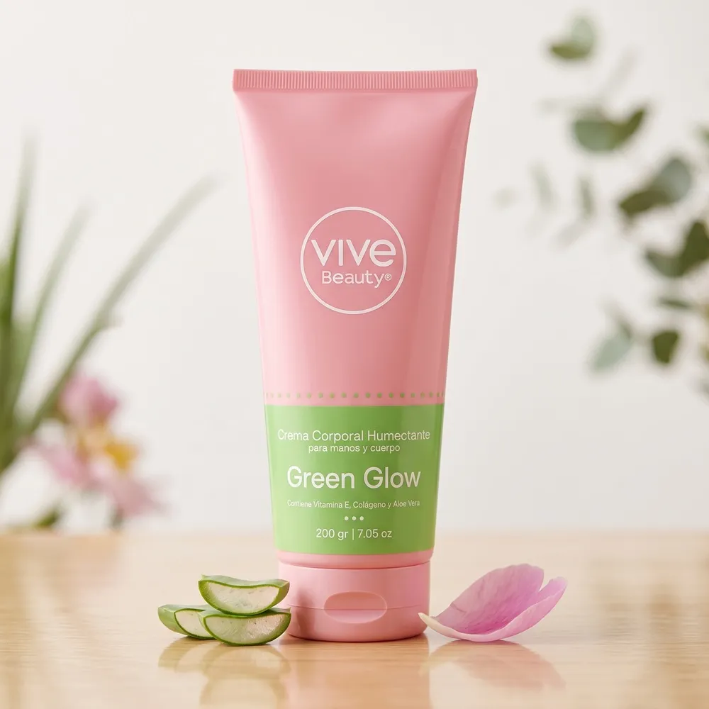 [VB736185] Crema corporal humectante green glow 200gr Vive Beauty