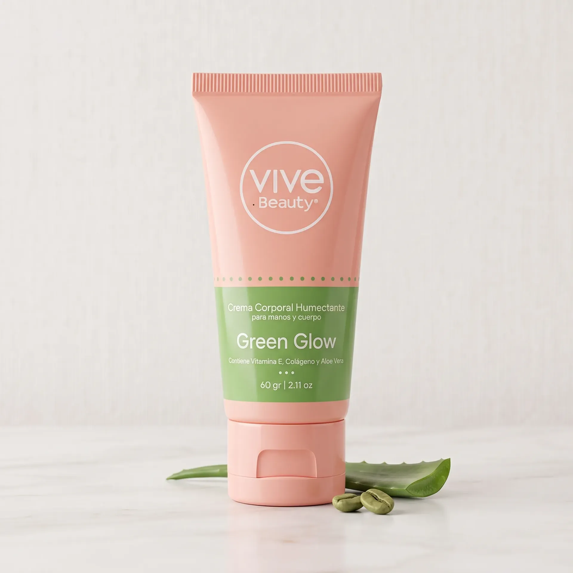 [VB737328] Crema corporal humectante green glow 60gr Vive Beauty