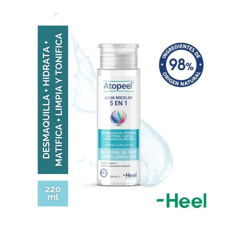 [H729348] Atopeel agua micelar 5 en 1  x 220ml
